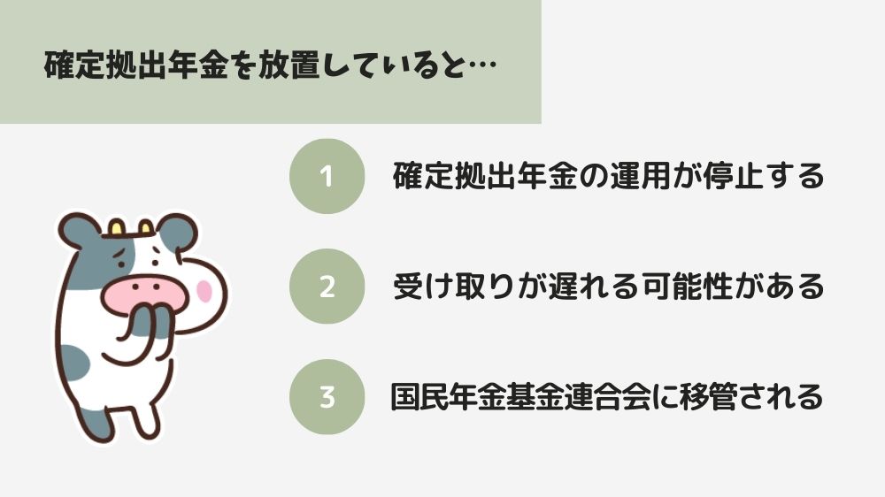 確定拠出年金を放置していると